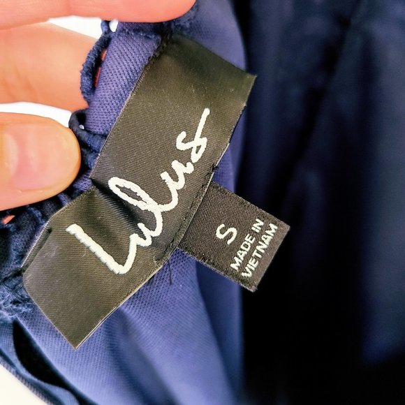 Lulu’s Everlasting Light Backless Lace Dress Navy - Picture 9 of 10